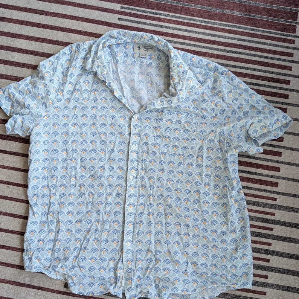 Men's Patterned Short Sleeve Shirt